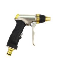 【LZ】☢  Pistola de água de pulverização de alta pressão jardim rega sprinkler galvanoplastia limpeza do carro kits ferramentas metal bico pistola água automática