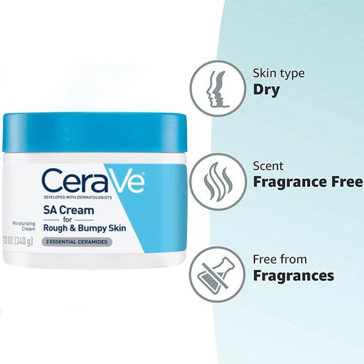 CeraVe SA Body Cream for Rough & Bumpy Skin with Salicylic Acid To