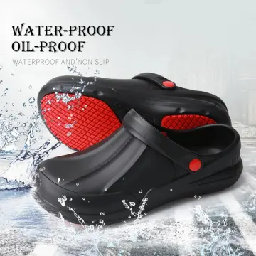 Chef Shoes for Men Women Chef Shoes for Women Kitchen Chef Shoes Baotou shoes  Clog Shoes for Men Waterproof and Anti Scalding Anti slip and  wear-resistant Medical Shoes to Prevent Foot Injuries