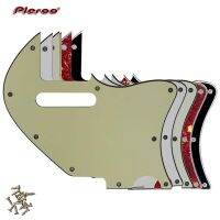 Pleroo อะไหล่กีตาร์ปรับแต่งได้สำหรับเรา Pickguard กีตาร์ไกลเมอร์ลแฮกการ์ด F รู Thinline รอยขีดข่วนแผ้นเปลี่ยนหลากสี