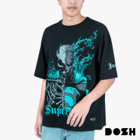 DOSH OVERSIZED SHORT SLEEVE T-SHIRTS SUPERMAN เสื้อยืดโอเวอร์ไซส์ DSMT5207-BL