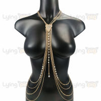 HotPearl Body สร้อยคอเครื่องประดับหรูหราหน้าอก Chain เอว Chain Body Chain แฟชั่นผู้หญิงเซ็กซี่บิกินี่ Beach อุปกรณ์เสริม Goth