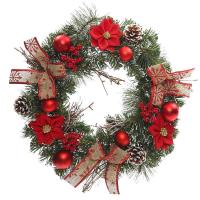 Outdoor Christmas Wreath Artificial Christmas Wreath Decorations Artificial Christmas Wreath for Window Front Door Party Living Room Wall in style