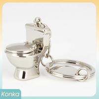 ✨ Konka ห้องน้ำขนาดเล็กน่ารักตลอดไปพวงกุญแจโลหะพวงกุญแจ KEYFOB Creative Gift