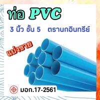 ท่อสีฟ้า ท่อพีวีซี ขนาด 3 นิ้ว ชั้น 5 ตรานกอินทรีย์ แบ่งขาย 0.5 เมตร, 1 เมตร, และ 1.5 เมตร ได้ มอก.17-2561 ท่อน้ำดื่ม