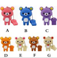 ?จัดส่งฟรี + COD?ไดรฟ์ปากกาน่ารัก Rilakkuma Bear Style USB Flash Drive Pen Stick Memory U Disk 32GB 64GB 128GB 256GB 512GB