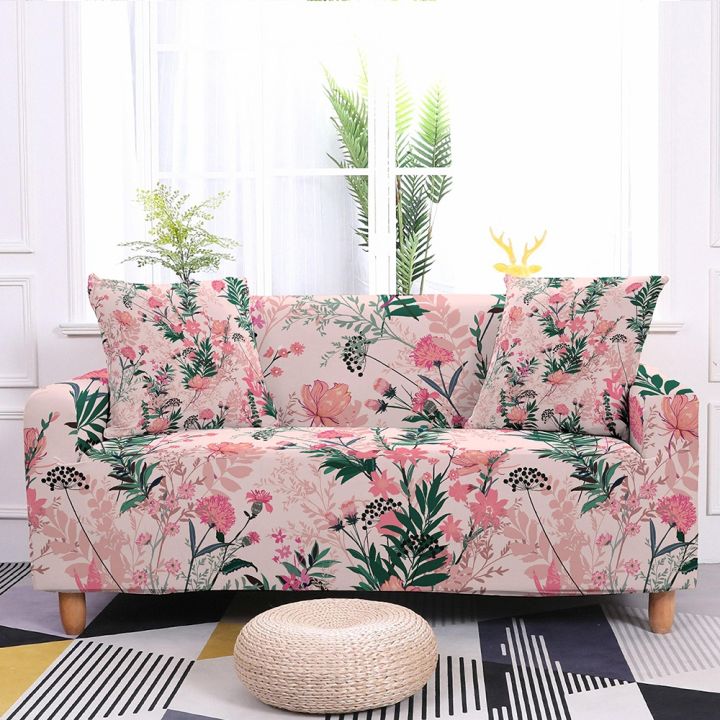 cloth-artist-tropical-leaves-ผ้าคลุมโซฟาแบบยืดหยุ่นผ้าคลุมโซฟาแบบยืดได้-sectional-sofa-coversprotector-home-decor