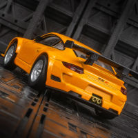 สีอำพัน88354จำลอง Porsche 911 Gt3โลหะผสมโมเดลรถเครื่องประดับโลหะดึงกลับเสียงแสงรถของเล่น