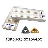 Yingke 10ชิ้น16ir 1.5 Iso 16ir 0.5 0.75 1 1.25 1.5 1.75 2 2.5 3 3.5 Iso Lda Ldc ใส่คาร์ไบด์ Cvd เคลือบเครื่องมือกลึงยี่ห้อ Deskar
