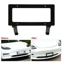 Car License Plate Frame for Tesla Model 3 Y Auto Front Plate Frame Holder No Hole US Standard Aluminium Alloy Refit 2017-2021