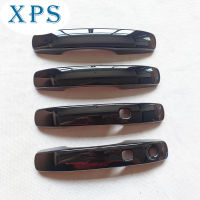 Xps เทอร์โบสำหรับรถฟอร์ด2023ฝาครอบมือจับประตูอุปกรณ์ตกแต่งพลาสติกโครเมี่ยมเทียมคาร์บอนไฟเบอร์กลอสสีดำ