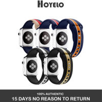 Hoyelo New Sport Band For Apple Watch Ultra 49mm Colorful Soft Silicone Strap For Apple Watch 8 41MM 45MM Band Series 8 7 6 5 4 3 2 1 SE 38mm 40mm 42mm 44mm Bracelet