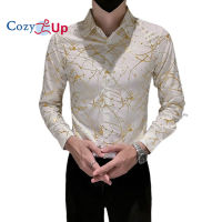 เสื้อเชิ้ตแขนยาวผู้ชาย Cozy Up สไตล์อังกฤษ Casual Bronzing Batik