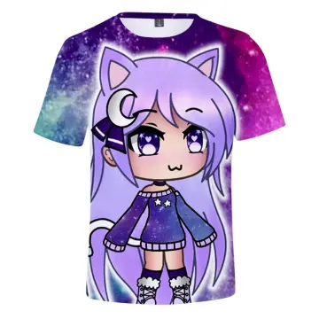 Game Gacha Life T-shirt Men's Women's Summer Casual Short-sleeved