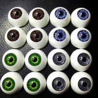 hot！【DT】❃  4 Pairs/LOT Eyeball 20MM Real Reborn  Eyes Accessories Colors Half Round Bjd for