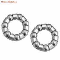 MASEN Cycling 7 Balls 3/16" Silver Bicycle Front Hub Cycling Bearing Bicycle Bearings Bicycle Hubs