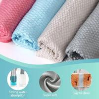 ? ผ้าเช็ดกระจก Diamond ทอพิเศษ Sea fabric (Korea) -  Glass towel sea fabric