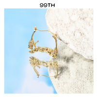 99th Tiger yantra gold color single earring ต่างหูยันต์เสือชุบทอง