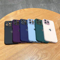 KIKI With Glitter Lens Film Logo Phone Case For iPhone 14 14plus 14pro 14promax 11 12 13promax High quality shock-proof soft case Straight edge Simple New design