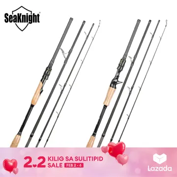 SeaKnight Rapier Fishing Rod 4 Sections Lure Rods Saltwater MF 1.68M 1.8M 2.1M  2.4M 2.7M 3.0M Carbon Fiber Ultralight Travel Rod for Sea Fishing