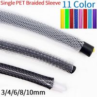 10M Braided Cable Sleeve 3mm 4mm 6mm 8mm 10mm Polyethylene PET Expandable USB Data Keyboard Cable Cover Nylon Sheath Wire Wrap Electrical Circuitry Pa