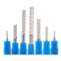 2PCS 6mm CEL 17-52mm Corn Teeth End Mill Milling Cutter CNC Router Bits เครื่องมือ PCB เครื่องตัดแผงวงจรพิมพ์บน HDF ไฟเบอร์กลาส