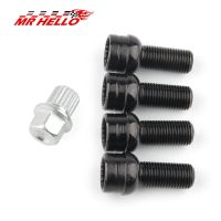 new M14x1.5 8D0601139F Wheels Bolt Key &amp; Lock Lug Nut Set For VW/Golf/Jetta/Beetle/Passat/Audi Black Nails  Screws Fasteners