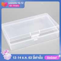 ?【Flash Sale】WUJI กล่องเก็บของพลาสติกใสกล่องจัดระเบียบสติกเกอร์ทรงสี่เหลี่ยมผืนผ้ากล่องเก็บเครื่องประดับแบบสแนปกันฝุ่นทนทาน