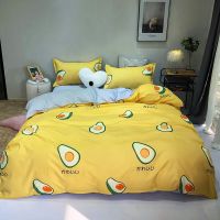 Cartoon kuup Bedding Sets Home Textile Simple Style Animal ​Pattern Bedclothes Quee King Size Duvet Cover Pillowcase Bed Sheets