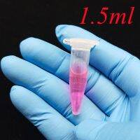 【YF】◈✢❆  100pcs Plastic Test Tubes with Cap Transparent 1.5ml Tips Centrifuge for Sample Vials Bottle