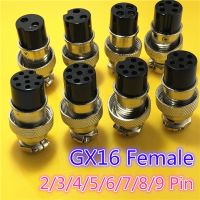 ☼ 1pc GX16 2/3/4/5/6/7/8/9 Pin Female 16mm Wire Panel Circular Connector L80-87 Aviation Connector Socket Plug Free Shipping