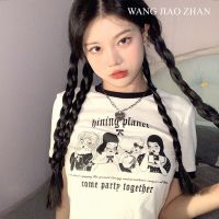 COD DSFGRTUTYIII WANG JIAO ZHAN เสื้อยืดแขนสั้น พิมพ์ลาย แฟชั่นสำหรับสตรี