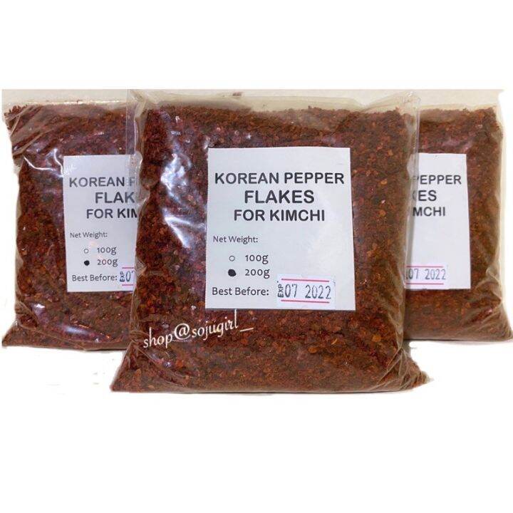 100g or 200g Korean Gochugaru Red Pepper Flakes for Kimchi Lazada PH