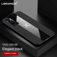 เคสโทรศัพท์สำหรับ Vivo V20 SE,อีกสามต่อสู้ผ้ารูปแบบเกราะขอบนุ่มกันกระแทกฝาหลัง