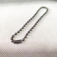 Pure Implant Grade 1 Titanium 2.4mm Ball Chain celet, Hypoallergenic Nickel