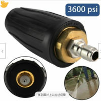 4000psi เครื่องซักผ้าแรงดันสูงเทอร์โบหัวฉีดหมุนหัวฉีด2.5-4 Gpm 1/4"