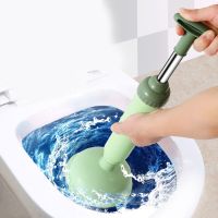 Multifunctional vacuum toilet pipe plunger silicone super suction cup to quickly dredge household toilet sewer dredging plunger