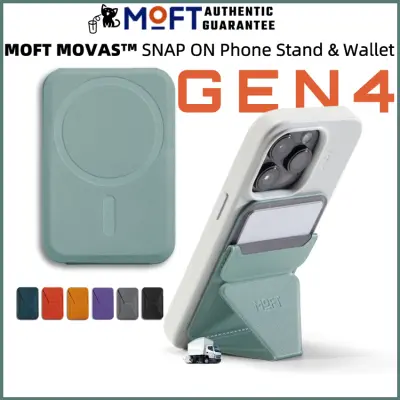 MOFT Snap on Magnetic Phone Stand and Wallet,4th Generation,MOVAS™ Material,Magnet Strong Enhanced,Phone Holder with Card Slot