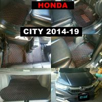 พรมปูพื้นรถยนต์ 6D HONDA CITY ปี2014-2019 พรม6D ฮอนด้า ซิตี้ เข้ารูป เต็มคัน