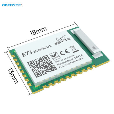 SoC ขนาดเล็ก NRF52833 BLE 5.1 Zigbee Multiprotocol โมดูลไร้สาย Rf E73-2G4M08S1E IOT โมดูลการสื่อสาร