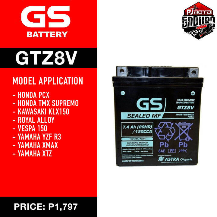 GS Battery GTZ8V | Lazada PH