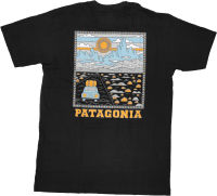 ⭐ patagonia ⭐ เสื้อยืด คอกลม แขนสั้น แฟชั่น ลายภูเขา  submit road พาตาโกเนีย ปาตาโกเนีย unisex