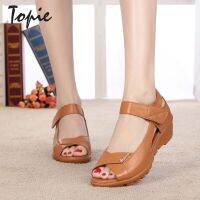 รองเท้าส้นสูง Topie สำหรับรองเท้าแตะสตรี Kasut Wedges Perempuan 2023สบาย Wedges Heels รองเท้าแตะ SP1220