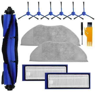 1 Set Main Brush Side Brush HEPA Filter Compatible for Eufy Robovac L70 Robot Vacuum Cleaner Replacement Accessories