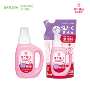 Combo Nước giặt đồ trẻ em Arau Baby bình 800ml + túi 720ml