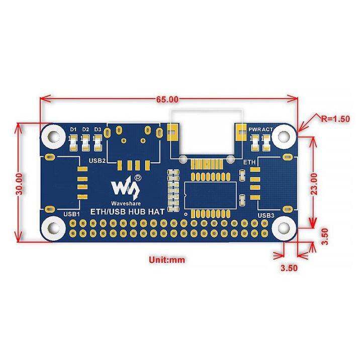 hot-sale-fuchijin77-4b-ราสเบอร์รี่-pi-3b-ศูนย์-usb-เพื่อ-rj45พอร์ตอิเทอร์เน็ต3-usb-บอร์ดขยายที่ครอบฮับสำหรับราสเบอร์รี่-pi-4รุ่น-b-3b-ศูนย์-w