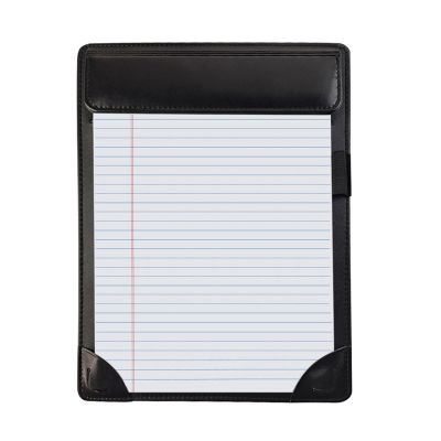 Black PU Leather A4 Clipboard File Paper Board Writing Pad Folder Document Stationery School Office Supplies