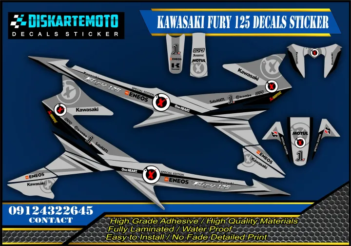kawasaki fury decals