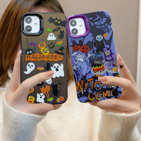 เคส RouJiang สำหรับ iPhone 15 14 13 12 11 Pro Max Xr Xs Max 7 8 Plus SE 2020Apple การ์ตูนน่ารักฮาโลวีนเคสโทรศัพท์สไตล์พิเศษ