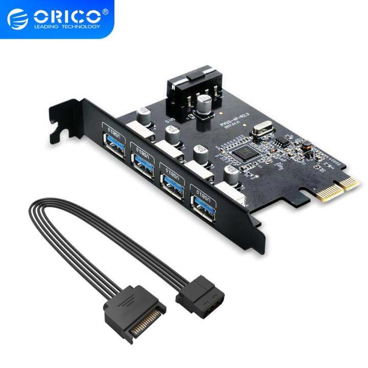 ORICO USB PCIE 4 Port USB3.0 PCIExpress Card/Host Controller Card 3.0 Adapter To USB 3.0 HUB